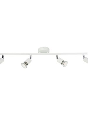 NETTO ΦΩΤΙΣΤΙΚΟ ΟΡΟΦΗΣ ΑΣΗΜΙ ΜΕΤΑΛΛΙΚΟ ΣΥΜΒΑΤΙΚΟ 4ΧGU10 IP20 663Χ164mm