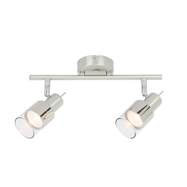 NETTO ΦΩΤΙΣΤΙΚΟ ΟΡΟΦΗΣ ΧΡΩΜΙΟ ΜΕΤΑΛΛΙΚΟ ΣΥΜΒΑΤΙΚΟ 2ΧGU10 IP20 418Χ134mm