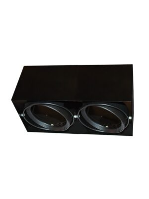 ΣΠΟΤ ΟΡΟΦΗΣ AR111 ΔΙΠΛΟ ΜΑΥΡΟ 150x300x120