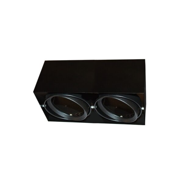 ΣΠΟΤ ΟΡΟΦΗΣ AR111 ΔΙΠΛΟ ΜΑΥΡΟ 150x300x120