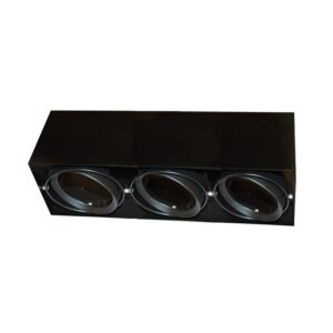 ΣΠΟΤ ΟΡΟΦΗΣ AR111 ΤΡΙΠΛΟ ΜΑΥΡΟ 150x450x120