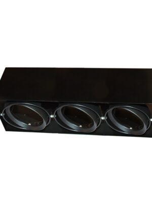 ΣΠΟΤ ΟΡΟΦΗΣ AR111 ΤΡΙΠΛΟ ΜΑΥΡΟ 150x450x120