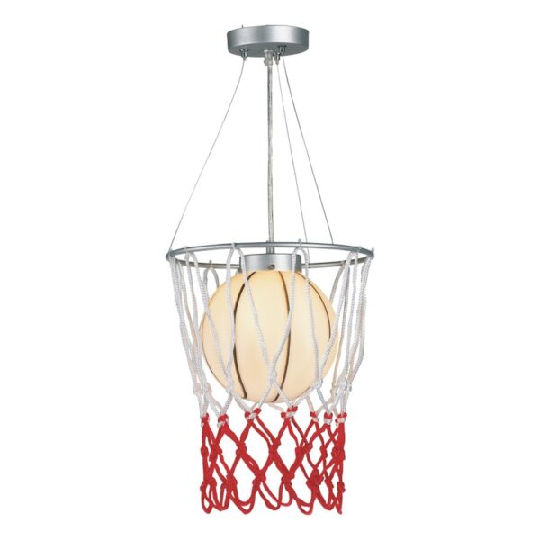 SHOOT-ΦΩΤΙΣΤΙΚΟ ΚΡΕΜΑΣΤΟ ΜΑΥΡΟ&ΛΕΥΚΟ ΠΑΙΔΙΚΟ ΚΑΛΑΘΙ ΜΠΑΣΚΕΤ ΜΕΤΑΛΛΙΚΟ ΣΥΜΒΑΤΙΚΟ IP20 30X30X80CM