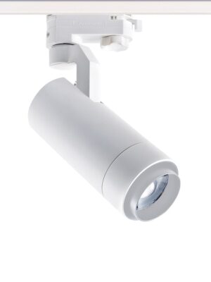 LED ΦΩΤΙΣΤΙΚΟ ΡΑΓΑΣ 230V AC 15W 3000K 3-PHASE 20-50° 1450LM MAX Ra80 5YRS ΑΜΜΩΔΕΣ ΛΕΥΚΟ