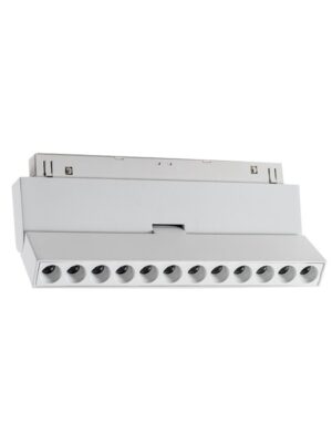 LED ΜΑΓΝΗΤΙΚΟ ΚΙΝΗΤΟ ΓΡΑΜΜΙΚΟ ΦΩΤΙΣΤΙΚΟ 48V DC 12W 3000K 1000LM 24° OSRAM Ra90 L220mm ΛΕΥΚΟ