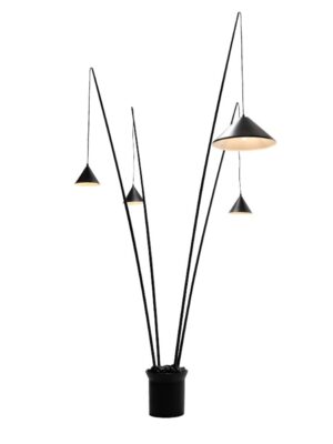 DELIA-ΦΩΤΙΣΤΙΚΟ ΕΠΙΔΑΠΕΔΙΟ ΜΑΥΡΟ 4ΦΩΤΟ ΜΕΤΑΛΛΙΚΟ ΣΥΜΒΑΤΙΚΟ 4ΧΕ27 IP20 D100XH250CM