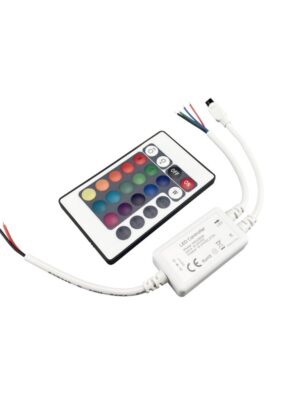 RGB LED ΕΛΕΓΚΤΗΣ 6A 12V DC 72W & 24V DC 144W ΜΕ ΤΗΛΕΧΕΙΡΙΣΤΗΡΙΟ