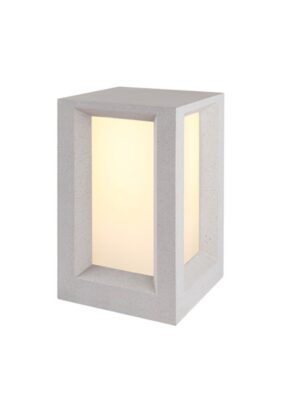 OPHELLIA - ΦΩΤΙΣΤΙΚΟ ΚΗΠΟΥ ΤΣΙΜΕΝΤΕΝΙΟ ΛΕΥΚΟ ΣΥΜΒΑΤΙΚΟ 1xΕ27 & LED 7W IP65 Φ200x330mm