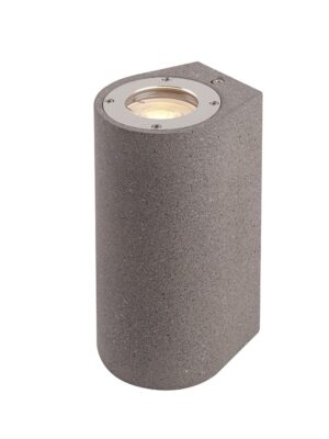 ARETE - ΣΠΟΤ ΤΟΙΧΟΥ ΑΡΧΙΤΕΚΤΟΝΙΚΟΥ ΦΩΤΙΣΜΟΥ ΣΤΡΟΓΓΥΛΟ 2 ΔΕΣΜΕΩΝ ΜΑΥΡΟ ΣΥΜΒΑΤΙΚΟ 1xGU10 & LED 7W IP65 88x100x130mm