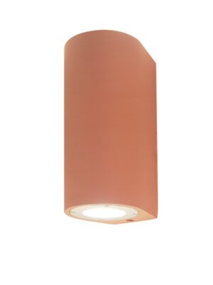 ARETE - ΣΠΟΤ ΤΟΙΧΟΥ ΑΡΧΙΤΕΚΤΟΝΙΚΟΥ ΦΩΤΙΣΜΟΥ ΣΤΡΟΓΓΥΛΟ 2 ΔΕΣΜΕΩΝ ΤΕΡΑΚΟΤΑ ΣΥΜΒΑΤΙΚΟ 1xGU10 & LED 7W IP65 88x100x130mm