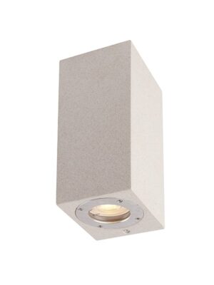 AGNES - ΣΠΟΤ ΤΟΙΧΟΥ ΑΡΧΙΤΕΚΤΟΝΙΚΟΥ ΦΩΤΙΣΜΟΥ ΤΕΤΡΑΓΩΝΟ 2 ΔΕΣΜΕΩΝ ΛΕΥΚΟ ΣΥΜΒΑΤΙΚΟ 1xGU10 & LED 7W IP65 88x100x130mm