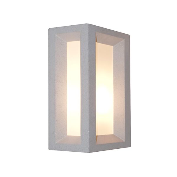 OPHELLIA - ΑΠΛΙΚΑ ΚΗΠΟΥ ΤΣΙΜΕΝΤΕΝΙΑ ΛΕΥΚΟ ΣΥΜΒΑΤΙΚΟ 1xΕ27 & LED 7W IP65 200x120x300mm