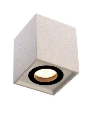 ΟΡΟΦΗΣ Φ/Σ 1ΧGU10 ΛΕΥΚΟ ΤΣΙΜΕΝΤΟ 8,5X8,5XH10CM MONTE