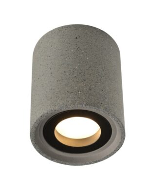ΟΡΟΦΗΣ Φ/Σ 1ΧGU10 ΜΑΥΡΟ ΤΣΙΜΕΝΤΟ D8,5XH10CM MONTE