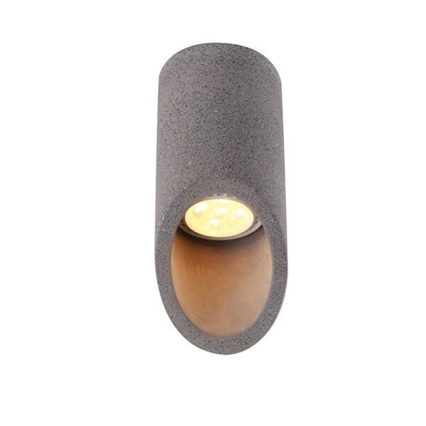 ΟΡΟΦΗΣ Φ/Σ 1ΧGU10 ΜΑΥΡΟ ΤΣΙΜΕΝΤΟ D7XH16CM FALTSO