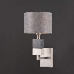 NETTO ΦΩΤΙΣΤΙΚΟ ΕΠΙΤΟΙΧΟ ΒΟΥΡΤΣΙΣΤΟ ΝΙΚΕΛΙΟ ΜΕΤΑΛΛΙΚΟ ΣΥΜΒΑΤΙΚΟ 1ΧΕ27 IP20 250Χ410mm