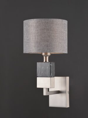 NETTO ΦΩΤΙΣΤΙΚΟ ΕΠΙΤΟΙΧΟ ΒΟΥΡΤΣΙΣΤΟ ΝΙΚΕΛΙΟ ΜΕΤΑΛΛΙΚΟ ΣΥΜΒΑΤΙΚΟ 1ΧΕ27 IP20 250Χ410mm