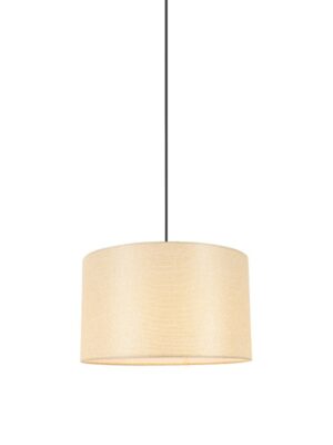 ΚΡΕΜΑΣΤΟ ΦΥΣΙΚΟ ΞΥΛΟ ΜΠΕΖ ΥΦΑΣΜΑΤΙΝΟ ΚΑΠΕΛΟ 1XΕ27 H56CM D27CM CLIFF