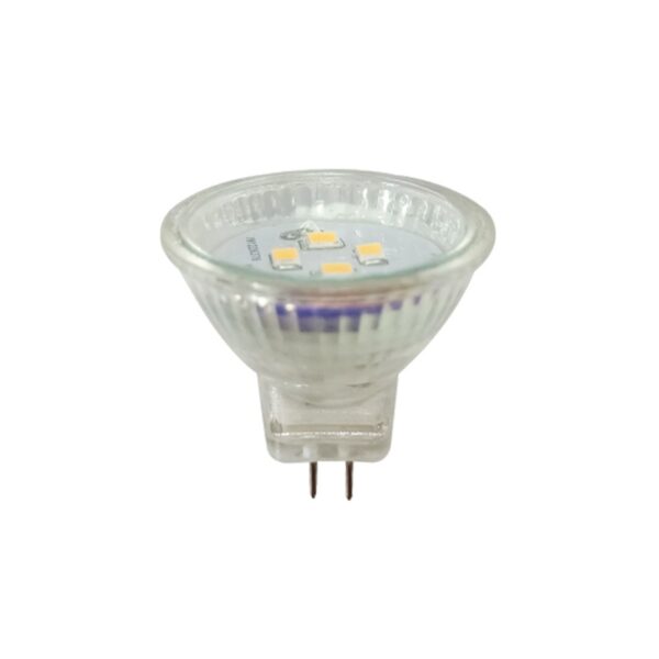 LED SMD ΓΥΑΛΙΝΟ 2,5W 6000K 12V AC/DC 220LM RA80 30000HRS 120° 1xG4