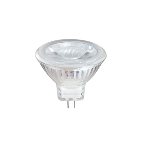 LED SMD ΓΥΑΛΙΝΟ 2,5W 3000K 12V AC/DC 200LM RA80 30000HRS 30° 1xG4 MR11