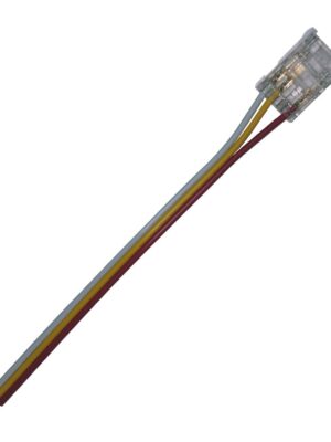 CONNECTOR FOR COB STRIP 10mm PCB WIDTH-3 WIRES ON THE END