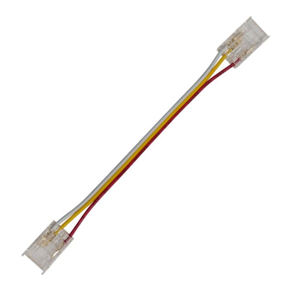 CONNECTOR FOR COB CCT STRIP 10mm PCB WIDTH-3 WIRES IN THE MIDDLE