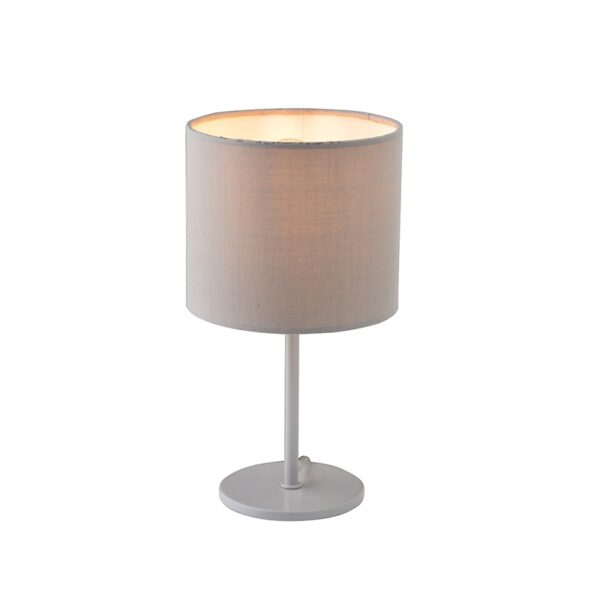 ARIOSO-ΦΩΤΙΣΤΙΚΟ-ΠΟΡΤΑΤΙΦ ΕΠΙΤΡΑΠΕΖΙΟ ΓΚΡΙ ΥΦΑΣΜΑΤΙΝΟ ΣΥΜΒΑΤΙΚΟ 1X40W E14 IP20 H28CM