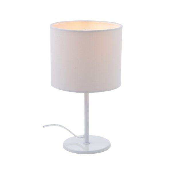 ARIOSO-ΦΩΤΙΣΤΙΚΟ-ΠΟΡΤΑΤΙΦ ΕΠΙΤΡΑΠΕΖΙΟ ΛΕΥΚΟ ΜΕΤΑΛΛΙΚΟ ΣΥΜΒΑΤΙΚΟ ΜΕ ΚΑΠΕΛΟ 1X40W E14 IP20 H28CM