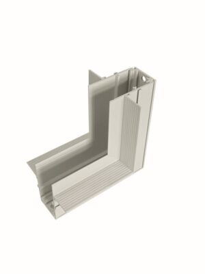 ΓΩΝΙΑ ΕΣΩΤΕΡΙΚΗ 90° ΓΙΑ ΜΑΓΝΗΤΙΚΗ ΡΑΓΑ TRIMLESS ΛΕΥΚΗ