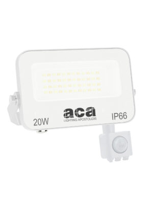 ΠΡΟΒΟΛΕΑΣ LED SMD ΛΕΥΚΟΣ ΜΕ ΑΙΣΘΗΤΗΡΑ 20W  3CCT 2000LM 185-265V RA>80 IP66