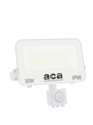 ΠΡΟΒΟΛΕΑΣ LED SMD ΛΕΥΚΟΣ ΜΕ ΑΙΣΘΗΤΗΡΑ 30W 3CCT 3000LM 185-260V RA>80 IP66