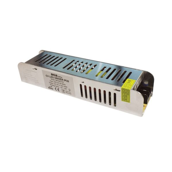 ΜΕΤΑΛΛΙΚΟ CV LED DRIVER 100W 230V AC24V DC 4.16A IP20 ΜΕ ΤΕΡΜΑΤΙΚΗ
