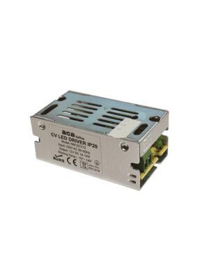 ΜΕΤΑΛΛΙΚΟ CV LED DRIVER 12W 230V AC12V DC 1A IP20 ΜΕ ΤΕΡΜΑΤΙΚΗ