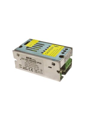 ΜΕΤΑΛΛΙΚΟ CV LED DRIVER 12W 230V AC24V DC 0.5A IP20 ΜΕ ΤΕΡΜΑΤΙΚΗ