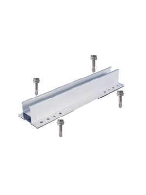 ΒΑΣΗ ΣΤΗΡΙΞΗΣ ΦΩΤΟΒΟΛΤΑΙΚΟ ΠΑΝΕΛ ΣΕ ΒΙΟΜΗΧΑΝΙΚΗ ΣΤΕΓΗ ΜΙΚΡΟ ΠΡΟΦΙΛ ΑΛΟΥΜΙΝΙΟΥ ΣΕΤ ΜΕ ΒΙΔΕΣ