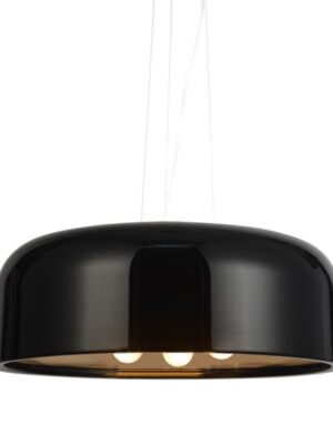 ΚΡΕΜΑΣΤΟ Φ/Σ 3XE27 ΜΕΤΑΛΛΙΚΟ ΜΑΥΡΟ Φ48cm SALON