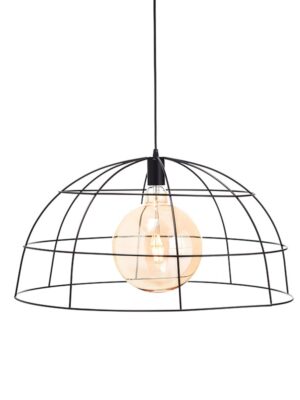 NETTO ΦΩΤΙΣΤΙΚΟ ΚΡΕΜΑΣΤΟ ΜΑΥΡΟ ΜΑΤ ΜΕΤΑΛΛΙΚΟ ΣΥΜΒΑΤΙΚΟ 1ΧΕ27 IP20 Φ100Χ1200mm