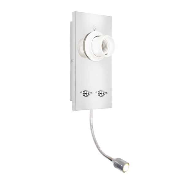 ΒΑΣΗ ΑΠΛΙΚΑΣ ΧΡΩΜΙΟΥ ΜΕΤΑΛΛΙΚΗ ΣΥΜΒΑΤΙΚΗ/LED 1XE27+3W IP20 ΔΙΑΚΟΠ PYTHON