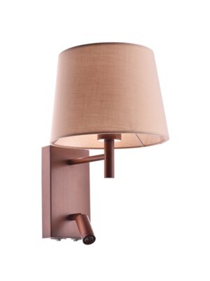 ΜΕΤΑΛ. ΑΠΛΙΚΑ 1XE27+3WLEDΚΕΦΑΛΗ ΑΠΟΧΡ.ΞΥΛΟ-ΚΑΠ. ΜΟΚΑ+ΔΙΑΚΟΠΤ NARKISSOS