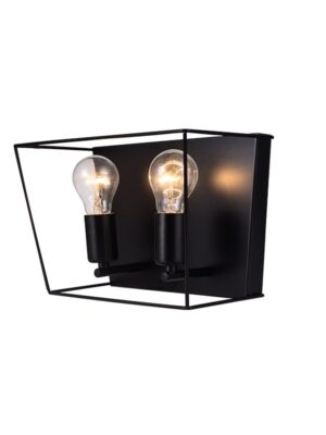 NETTO ΦΩΤΙΣΤΙΚΟ ΕΠΙΤΟΙΧΗ ΜΑΥΡΟ ΜΑΤ ΜΕΤΑΛΛΙΚΟ ΣΥΜΒΑΤΙΚΟ 2ΧΕ27 IP20 300Χ155mm