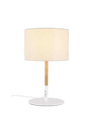 ΕΠΙΤΡΑΠΕΖΙΟ Φ/Σ 1ΧΕ27 ΛΕΥΚΟ  ΑΠ.ΞΥΛ.ΜΕΤΑΛΛ.ΑΜΠΑΖΟΥΡΦ25ΧΗ40CM YASMINE