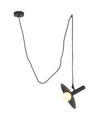 NETTO ΦΩΤΙΣΤΙΚΟ ΚΡΕΜΑΣΤΟ ΜΑΥΡΟ ΜΑΤ ΜΕΤΑΛΛΙΚΟ ΣΥΜΒΑΤΙΚΟ 1ΧΕ14 IP20 Φ250Χ180mm