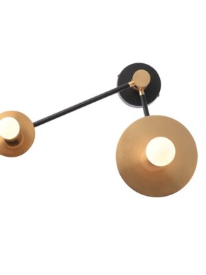 CLOCK-ΦΩΤΙΣΤΙΚΟ ΕΠΙΤΟΙΧΟ ΟΡΕΙΧΑΛΚΙΝΟ ΜΕΤΑΛΛΙΚΟ ΣΥΜΒΑΤΙΚΟ  2ΧΕ27 IP20 18Χ74X23CM