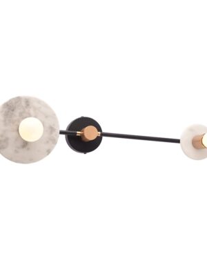 CLOCK-ΦΩΤΙΣΤΙΚΟ ΕΠΙΤΟΙΧΟ ΛΕΥΚΟ ΜΑΡΜΑΡΟ ΣΥΜΒΑΤΙΚΟ  2ΧΕ27 IP20 18Χ74X23CM