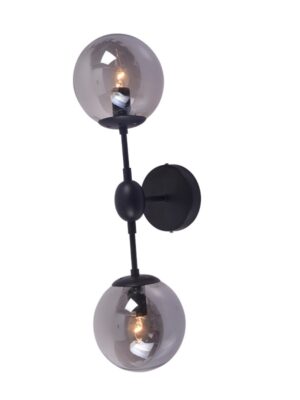 BOMBAY-ΦΩΤΙΣΤΙΚΟ ΕΠΙΤΟΙΧΟ/ΟΡΟΦΗΣ ΜΑΥΡΟ ΜΑΤ ΜΕΤΑΛΛΙΚΟ ΣΥΜΒΑΤΙΚΟ 2ΧΕ14 IP20 15X19X50CM