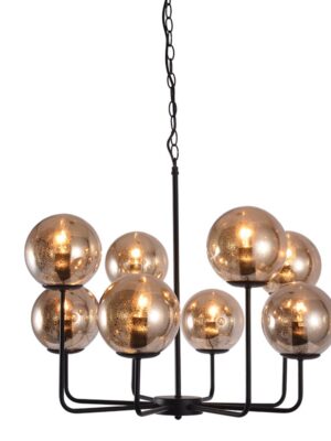 NETTO ΦΩΤΙΣΤΙΚΟ ΚΡΕΜΑΣΤΟ ΜΑΥΡΟ ΜΑΤ ΜΕΤΑΛΛΙΚΟ ΣΥΜΒΑΤΙΚΟ 8ΧΕ14 IP20 Φ650Χ1200mm