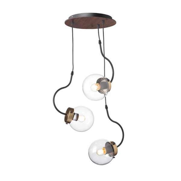 NETTO ΦΩΤΙΣΤΙΚΟ ΚΡΕΜΑΣΤΟ ΜΑΥΡΟ ΜΑΤ ΜΕΤΑΛΛΙΚΟ ΣΥΜΒΑΤΙΚΟ 3ΧΕ27 IP20 Φ400Χ1000mm