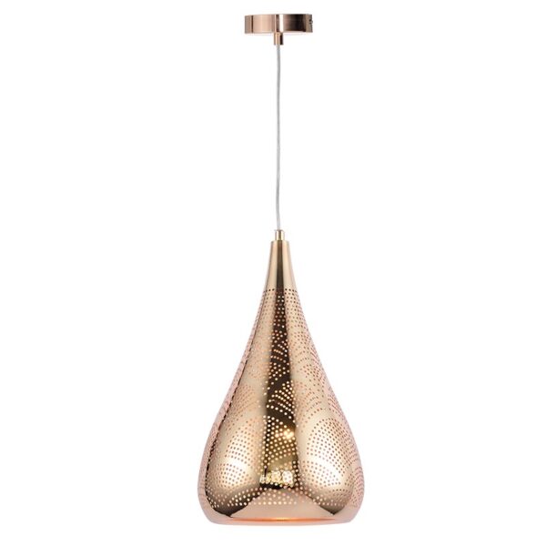 NETTO ΦΩΤΙΣΤΙΚΟ ΚΡΕΜΑΣΤΟ ΓΥΑΛΙΣΤΟ ΧΑΛΚΙΝΟ ΜΕΤΑΛΛΙΚΗ ΣΥΜΒΑΤΙΚΗ 1ΧΕ27 IP20 Φ230Χ1600mm