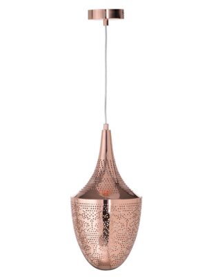 NETTO ΦΩΤΙΣΤΙΚΟ ΚΡΕΜΑΣΤΟ ΧΑΛΚΙΝΟ ΜΕΤΑΛΛΙΚΟ ΣΥΜΒΑΤΙΚΟ 1ΧΕ27 IP20 Φ200Χ1600mm