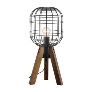 NETTO ΦΩΤΙΣΤΙΚΟ ΕΠΙΤΡΑΠΕΖΙΟ ΜΑΥΡΟ ΜΑΤ ΜΕΤΑΛΛΙΚΟ ΣΥΜΒΑΤΙΚΟ 1ΧΕ27 IP20 Φ240Χ515mm